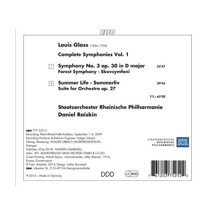 Glass, Louis: Symphony No. 3; Summer Life - slide-1