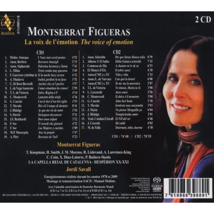 Montserrat Figueras: La Voix de l’Emotion - reedycje z firm Astrée, DHM, EMI, Alia Vox - slide-1