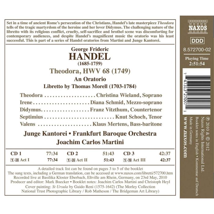 Handel: Theodora, Oratorio - slide-1