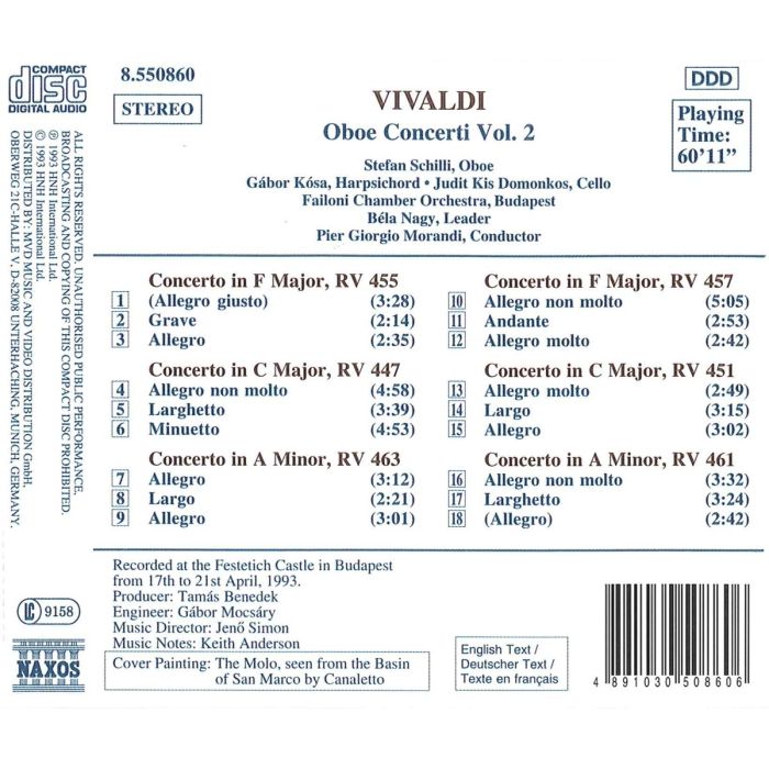 VIVALDI: Oboe Concerti vol. 2 - slide-1