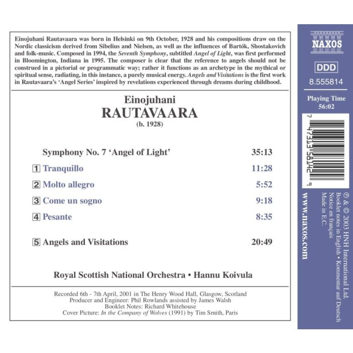 RAUTAVAARA: Symphony No. 7; Angels and Visitations - slide-1