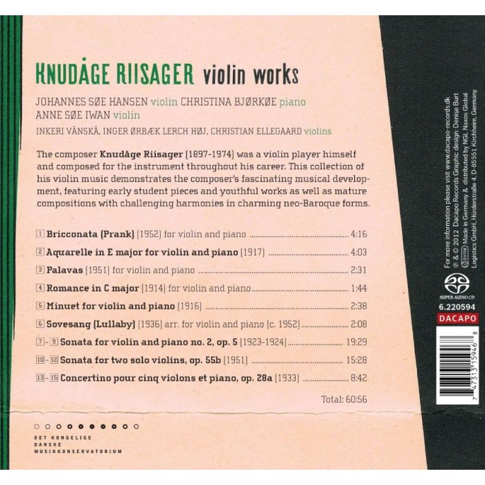 Riisager: Violin Works - slide-1