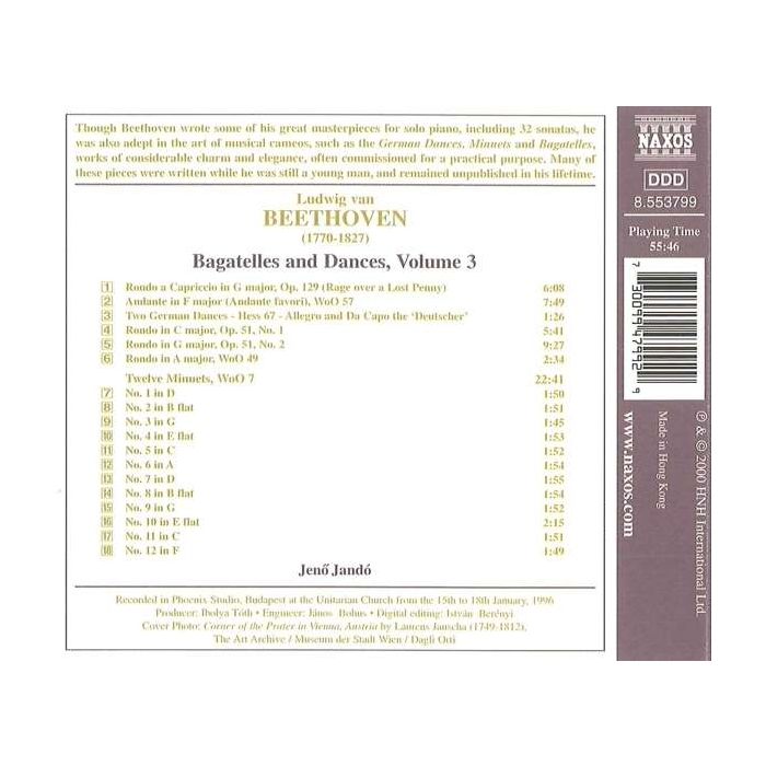 BEETHOVEN: Bagatele i tańce vol.3 - slide-1