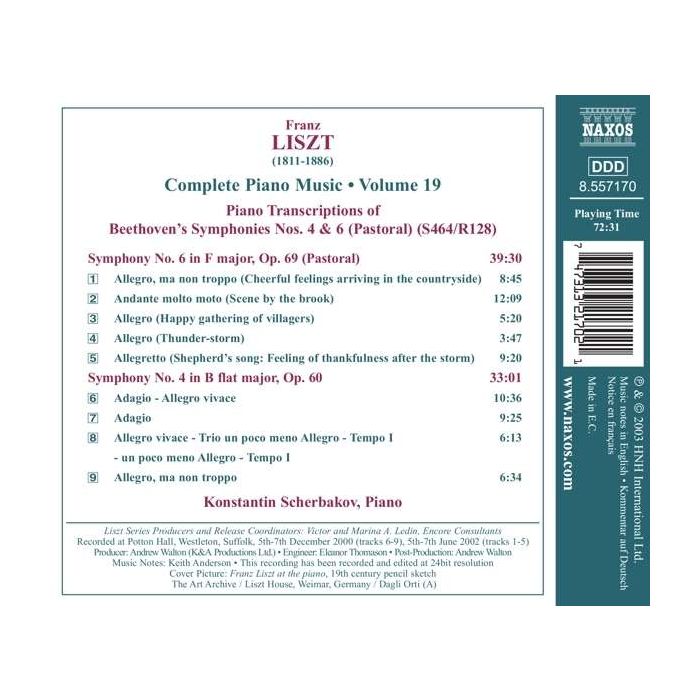 LISZT: Piano Music vol.19 - slide-1
