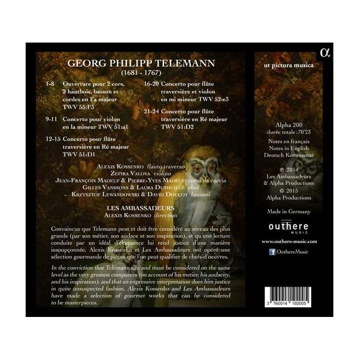 TELEMANN: Ouverture & Concerti pour Darmstadt - slide-1