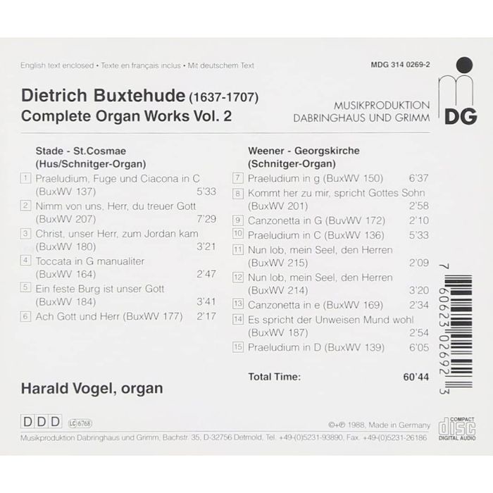Buxtehude: Complete Organ Works vol. 2 - slide-1