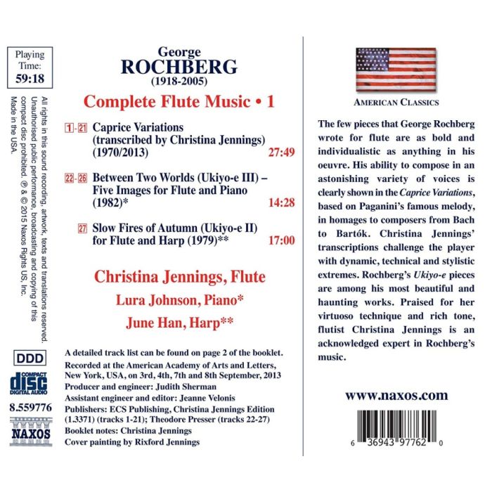 Rochberg: Complete Flute Music Vol. 1 - slide-1