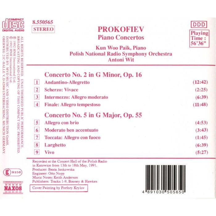 PROKOFIEV: Piano Concertos 2 & 5 - slide-1
