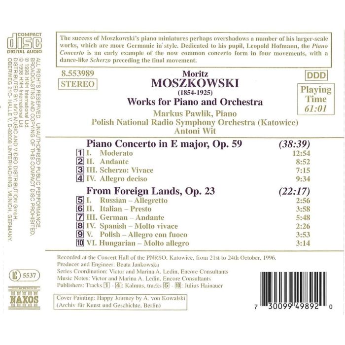 MOSZKOWSKI: Piano Concerto - slide-1