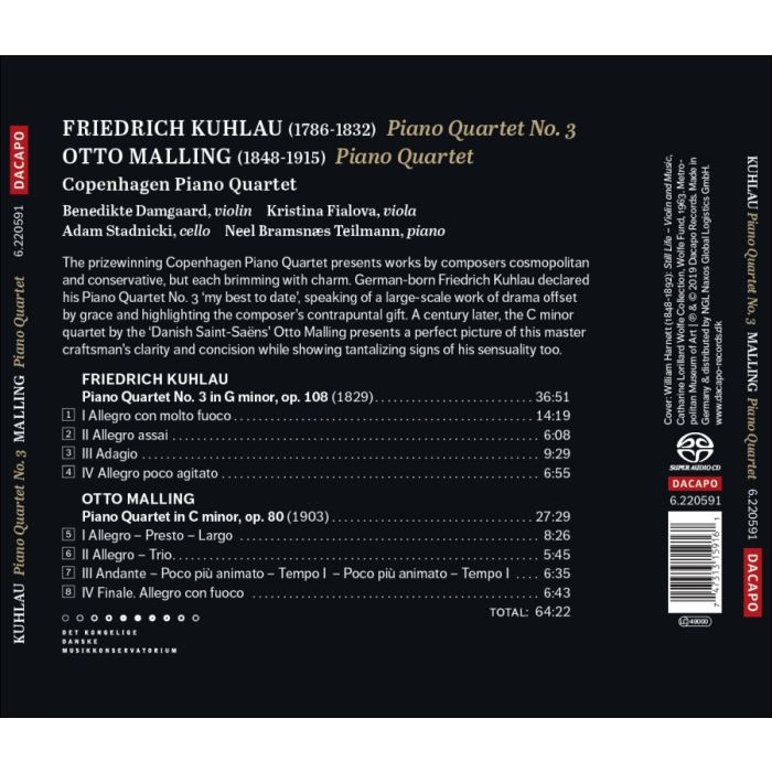 Kuhlau: Piano Quartet No. 3; Malling: Piano Quartet - slide-1