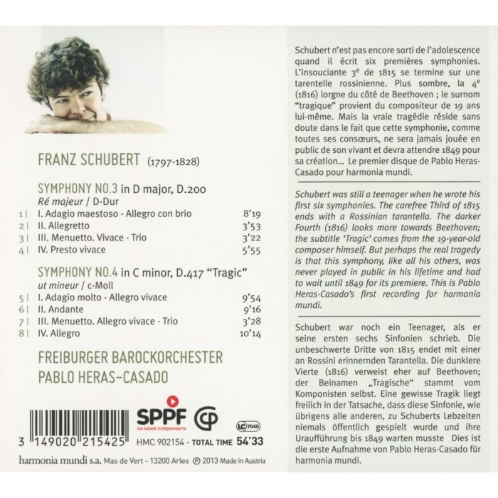 Schubert: Symphonies Nos. 3 & 4 - slide-1