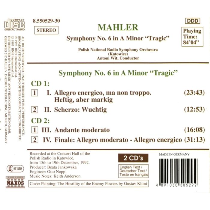 Mahler: Symphony No. 6  „Tragic” - slide-1