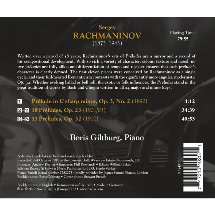 Rachmaninov: 24 Preludes - slide-1