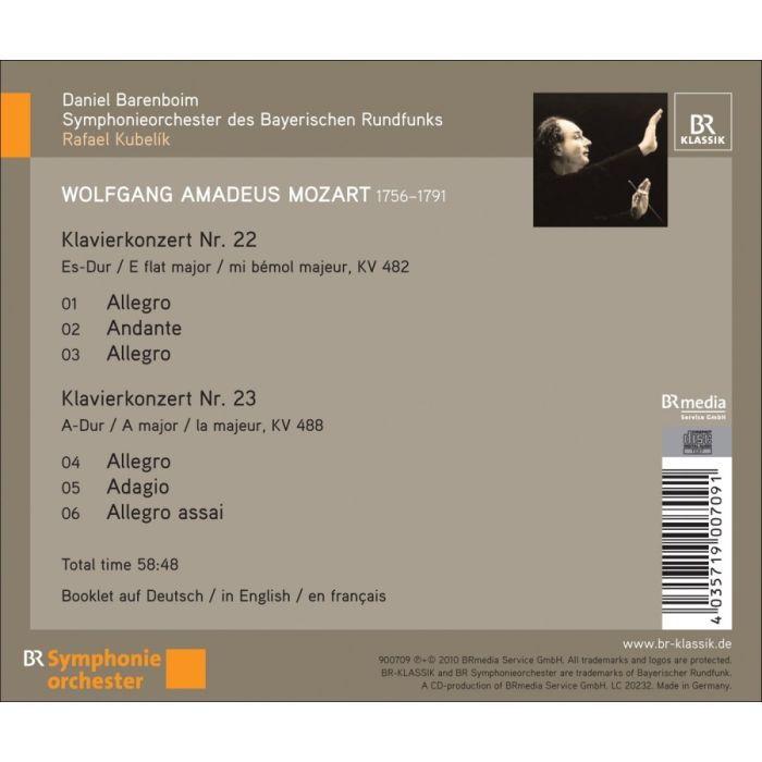 Daniel Barenboim plays Mozart - Piano Concertos Nos. 22 & 23 - slide-1