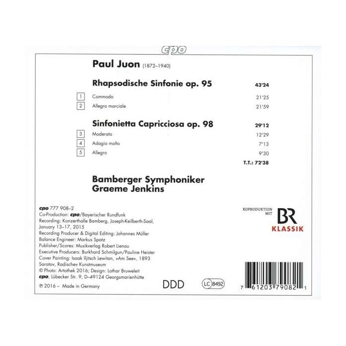 Juon: Rhapsodische Sinfonie Sinfonietta Capricciosa - slide-1