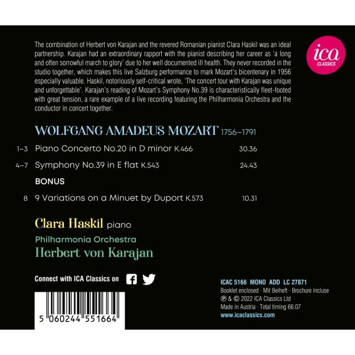Mozart: Piano Concerto No. 20, Symphony No. 39, Variations - slide-1