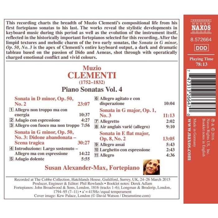 CLEMENTI: Piano Sonatas Vol. 4 - slide-1