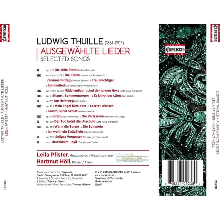 Thuille: Selected Songs - slide-1