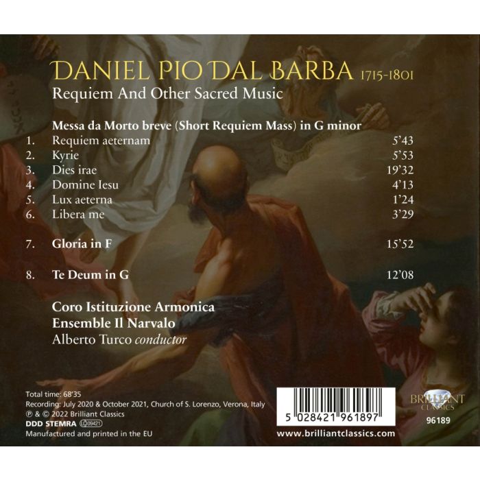 Dal Barba: Requiem and Other Sacred Music - slide-1