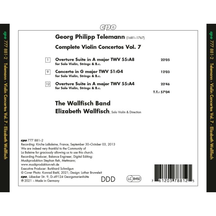 Telemann: Complete Violin Concertos Vol. 7 - slide-1