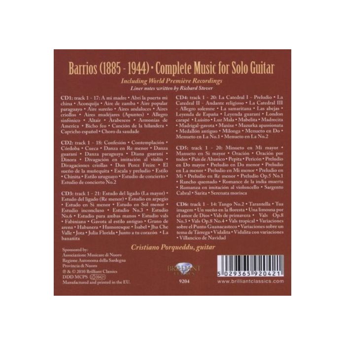 BARRIOS: Complete guitar music - slide-1