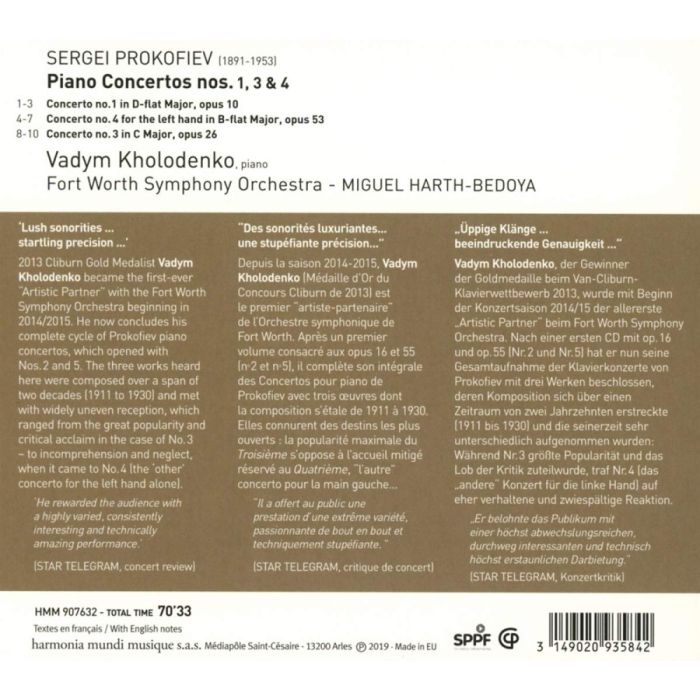 Prokofiev: Concertos nos. 1, 3 & 4 - slide-1