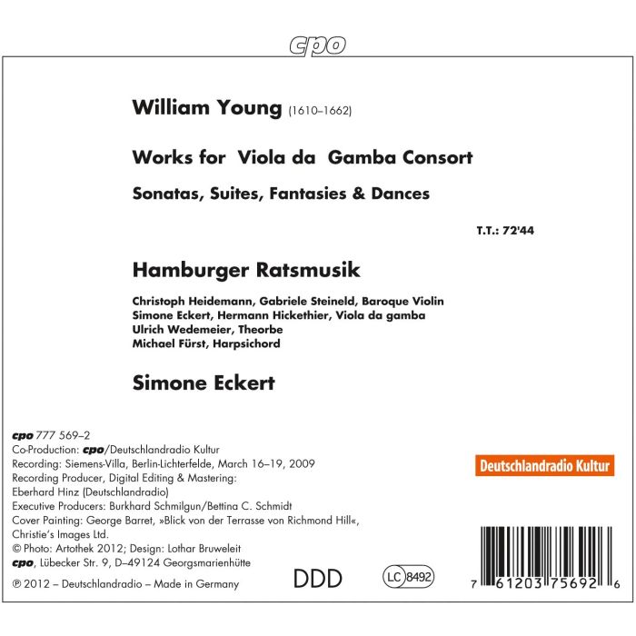 Young: Works for Viola da Gamba Consort - slide-1