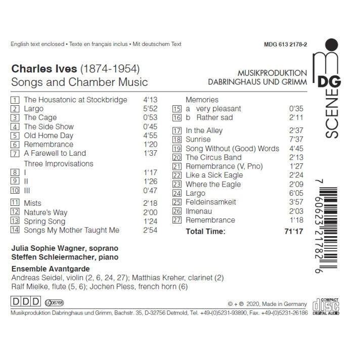 Ives: Songs and Chamber Music - slide-1