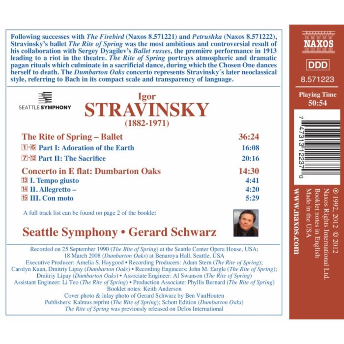 STRAVINSKY: Le Sacre du printemps; Dumbarton Oaks - slide-1