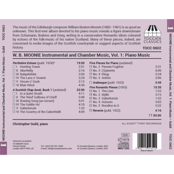 Moonie: Instrumental and Chamber Music, Vol. 1 - Music for Solo Piano - slide-1