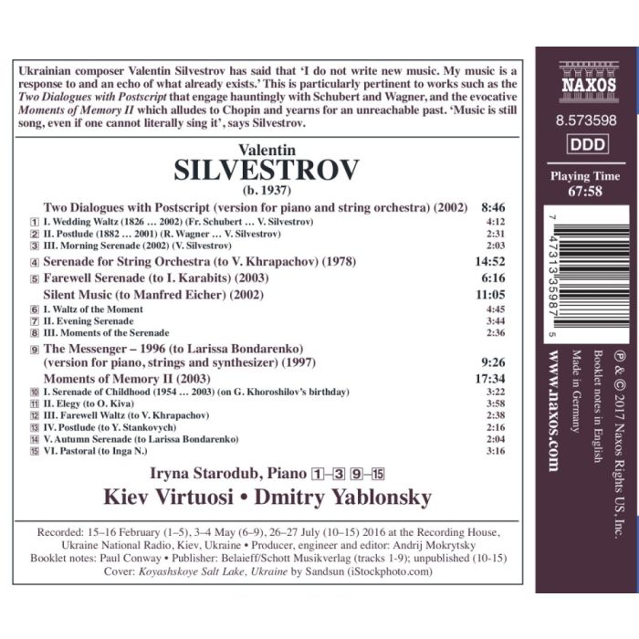 Silvestrov: Moments of Memory II - slide-1