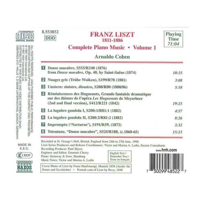 LISZT: Piano Music vol. 1 - slide-1