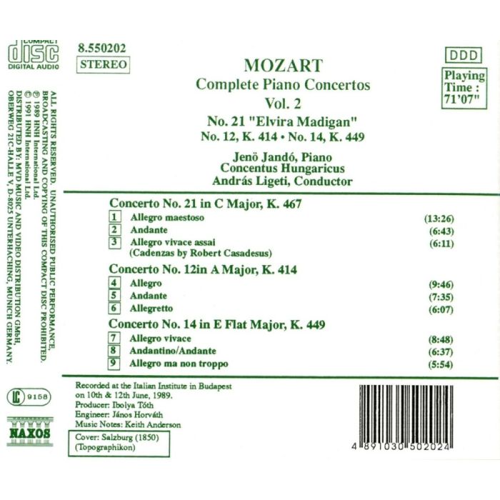 MOZART: Piano Concertos 12, 14 & 21 - slide-1