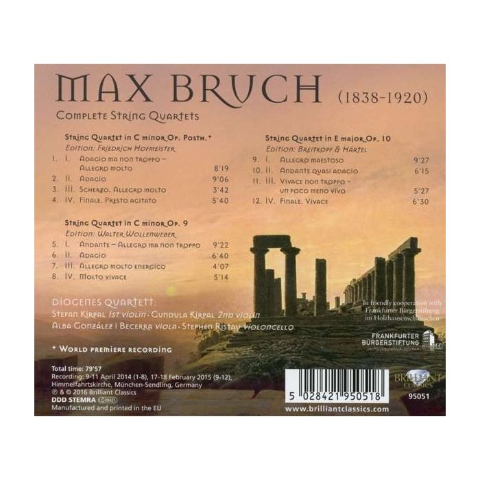 Bruch: Complete String Quartets - slide-1