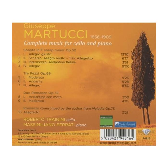 Martucci: Complete Music for Cello and Piano - slide-1