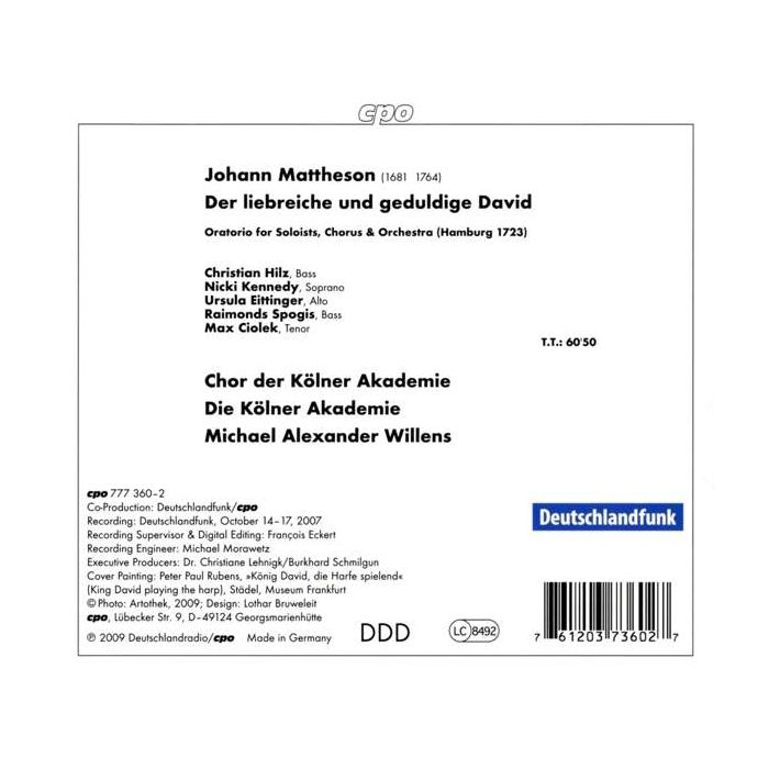 Mattheson: Der liebreiche und geduldige David - Oratorio - slide-1