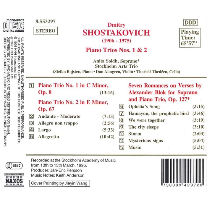 SHOSTAKOVICH: Piano Trios - slide-1