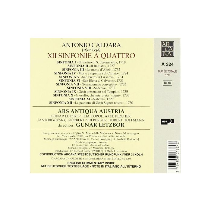 Caldara: 12 Sinfonie a quattro - slide-1