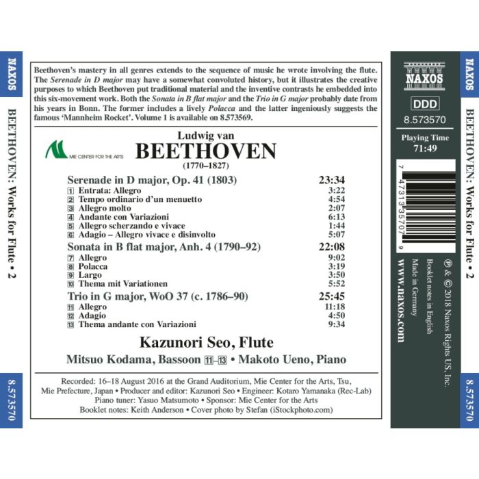 Beethoven: Works for Flute Vol. 2 - slide-1