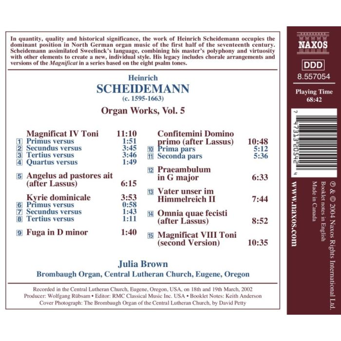 SCHEIDEMANN: Organ Works, Vol. 5 - slide-1