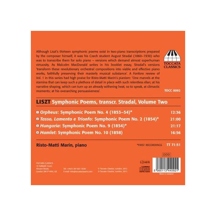 Liszt: Complete Symphonic Poems transcribed for solo piano Volume 2 - slide-1