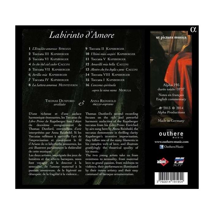 KAPSBERGER: Labirinto d´amore + Strozzi, Caccini ,Monteverdi, Merula, - slide-1