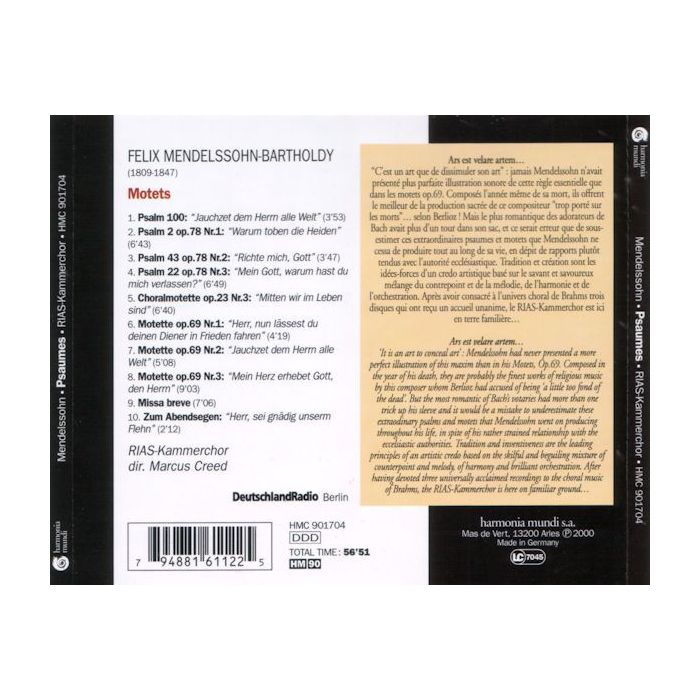 Mendelssohn: Motets - slide-1