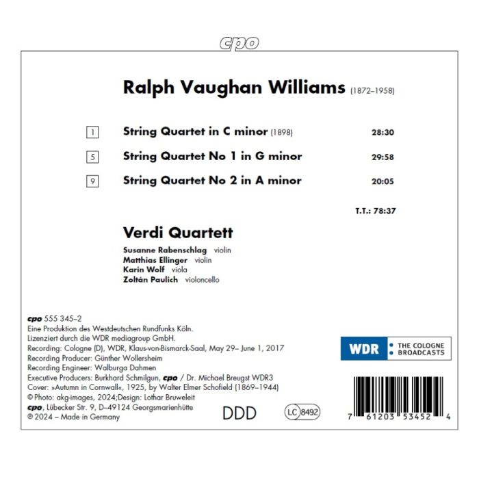 Vaughan Williams: The String Quartets - slide-1