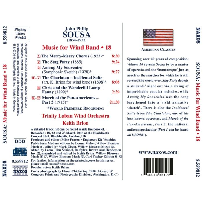 Sousa: Music for Wind Band Vol. 18 - slide-1