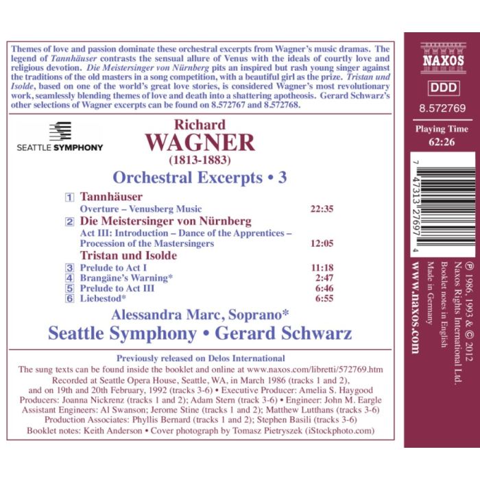 Wagner: Orchestral Excerpts Vol. 3 - Tannhäuser, Die Meistersinger von Nürnberg, Tristan und Isolde - slide-1