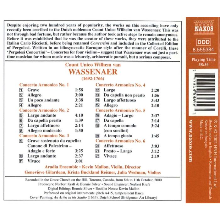 WASSENAER: Concerti Armonici - slide-1