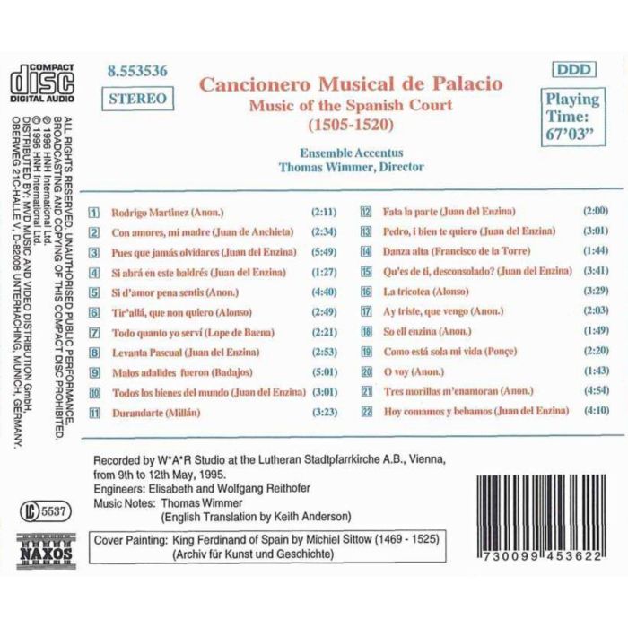 Cancionero Musical de Palacio: Music of the Spanish Court - slide-1