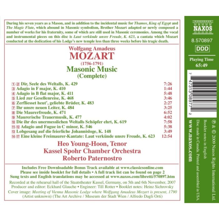 Mozart: Masonic Music (Complete) - slide-1