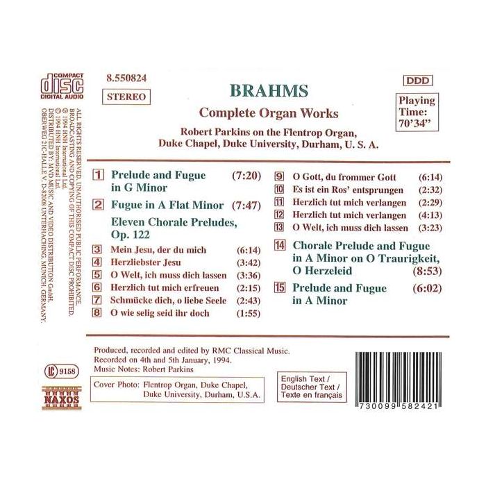Brahms: Organ Works (Complete) - slide-1